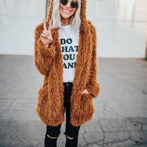 Dressed in LALA teddy coat